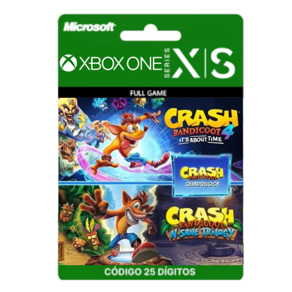 Crash Bandicoot - Quadrilogy Bundle Xbox One/Series X|S 25 Dígitos