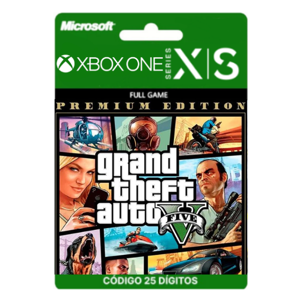 Grand Theft Auto V Premium Edition Gta 5 Xbox One/Series X|S 25 Dígitos
