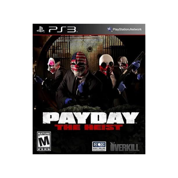 Payday The Heist Mídia Digital Ps3 Psn