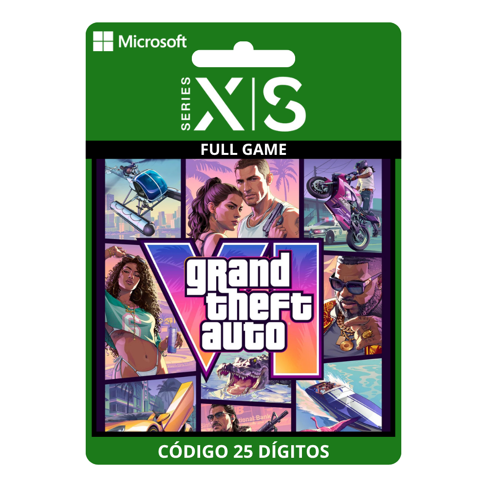 Gta 6 Grand Theft Auto VI Edição Padrão Xbox One/Series X|S 25 Dígitos