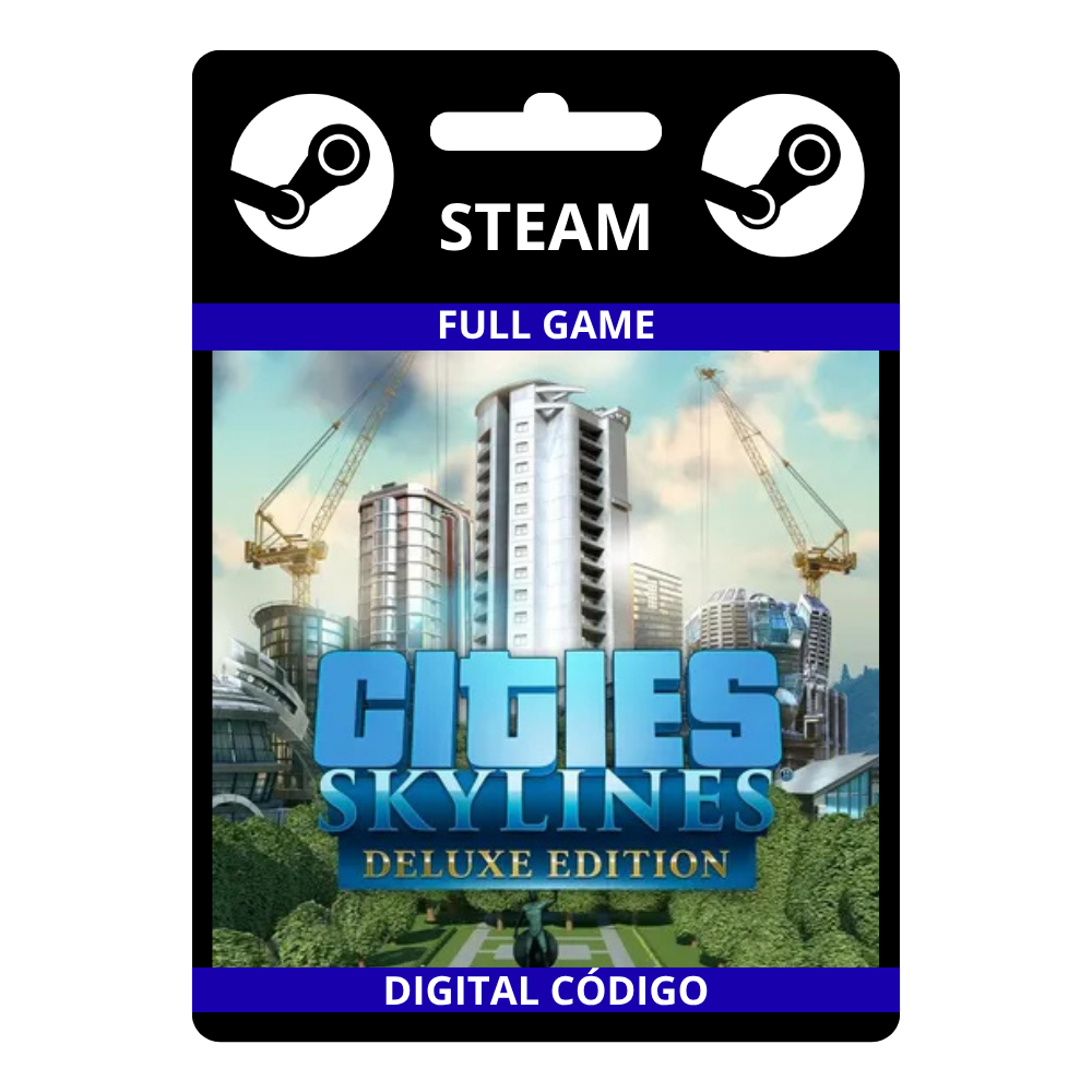 Cities: Skylines Deluxe Edition Steam Código de Resgate digital