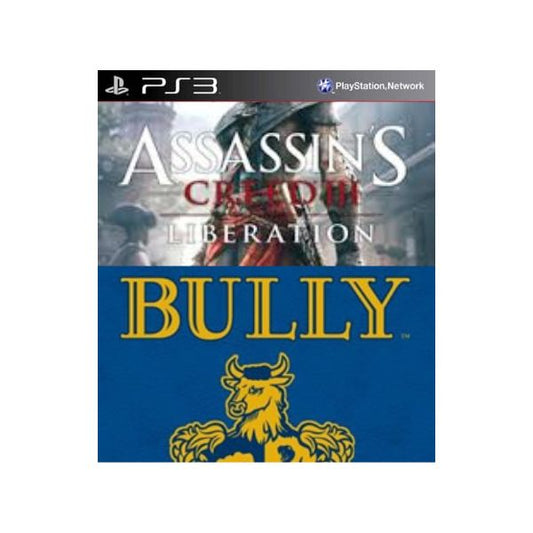 Assassins Creed Liberation + Bully Mídia Digital Ps3 Psn