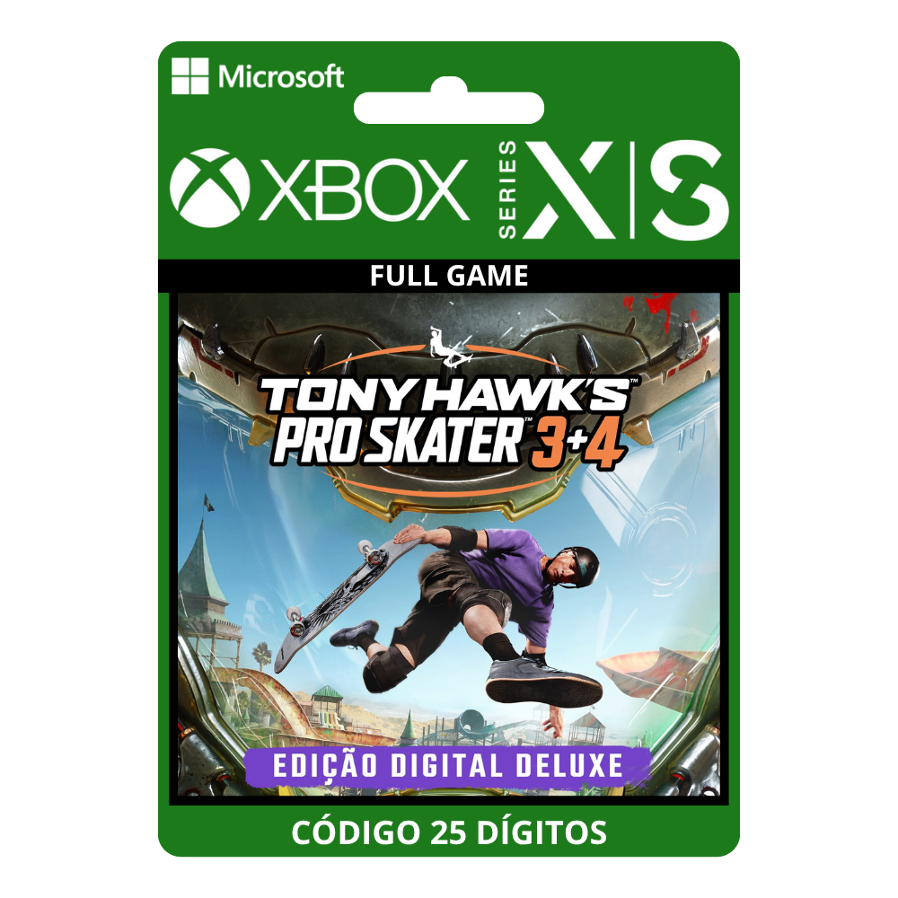 Tony Hawk's Pro Skater 3 + 4 - Digital Deluxe Edition Xbox One/Series X|S 25 Dígitos