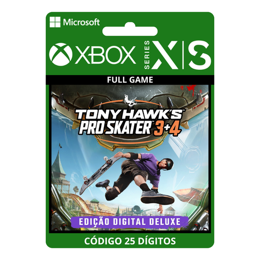 Tony Hawk's Pro Skater 3 + 4 - Digital Deluxe Edition Xbox One/Series X|S 25 Dígitos