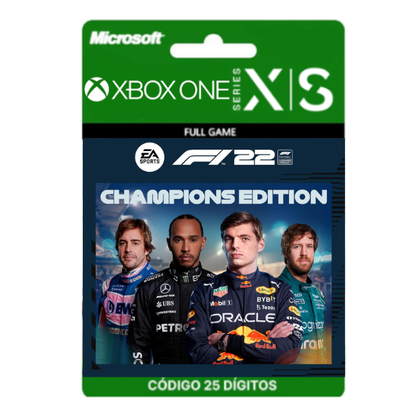 F1 2022 Champions Edition Xbox One/Series X|S 25 Dígitos - F1 22