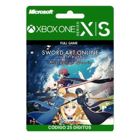 SWORD ART ONLINE: Alicization Lycoris Xbox One/Series X|S 25 Dígitos