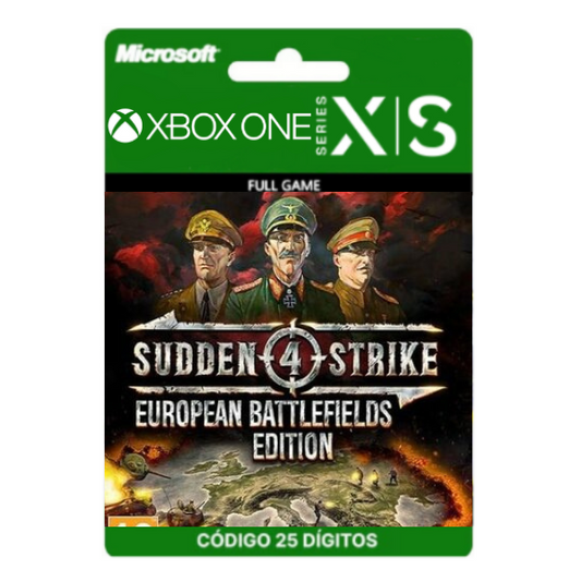 Sudden Strike 4 European Battlefields Edition Xbox One/Series X|S 25 Dígitos