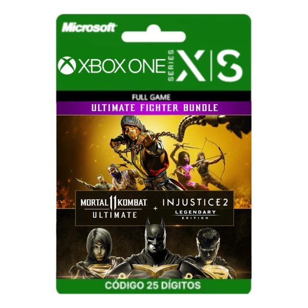 Mortal Kombat 11 Ultimate + Injustice 2 Leg. Edition Bundle Xbox One/Series X|S 25 Dígitos