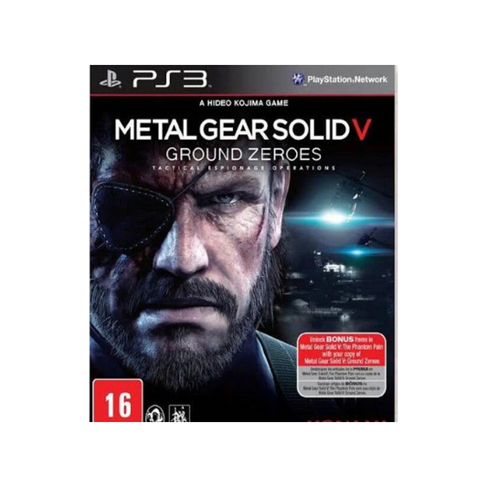 Metal Gear Solid V Ground Zeroes Mídia Digital Ps3 Psn