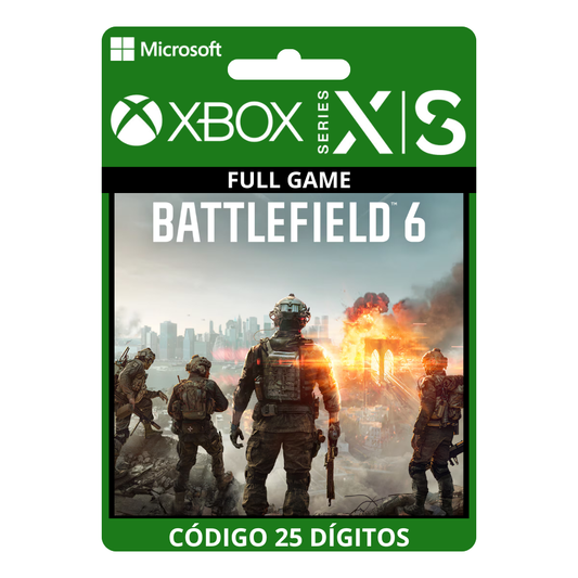 Battlefield 6 Xbox Series X|S Código 25 Dígitos