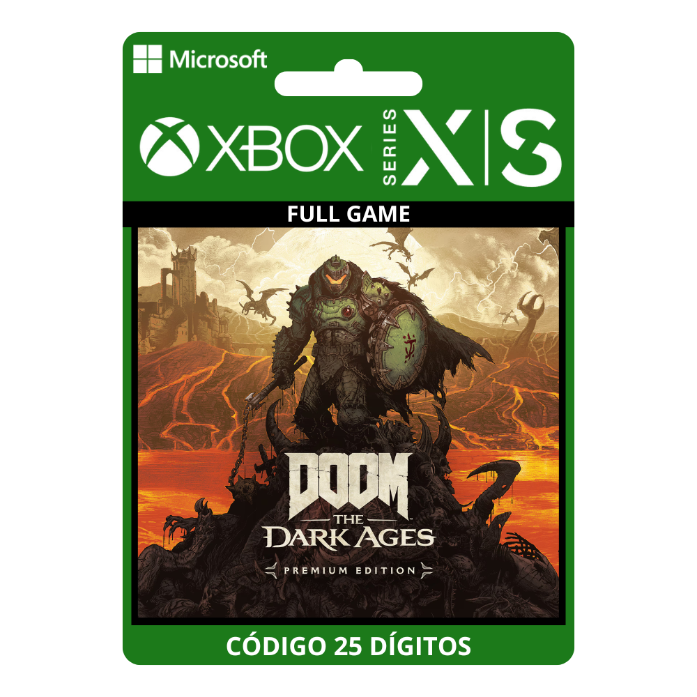 DOOM: The Dark Ages Premium Edition Xbox Series X|S / PC - 25 Dígitos