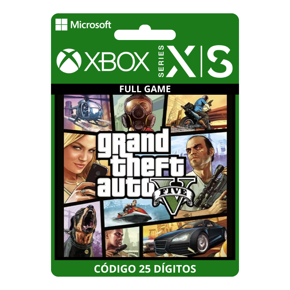 Grand Theft Auto V GTA 5 Xbox Series X|S 25 Dígitos