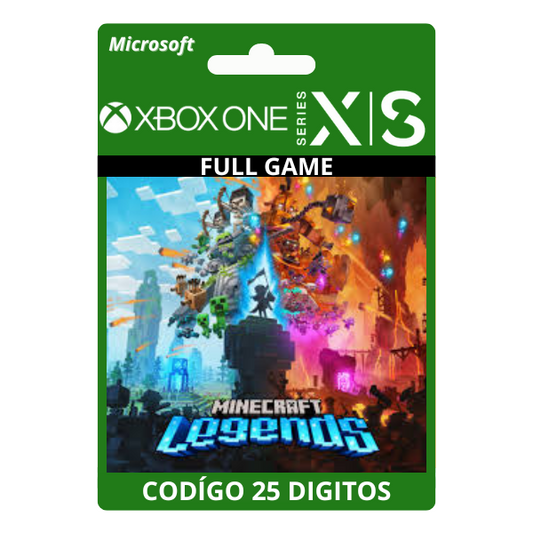 Minecraft Legends Xbox One/Series X|S 25 Dígitos Código BR
