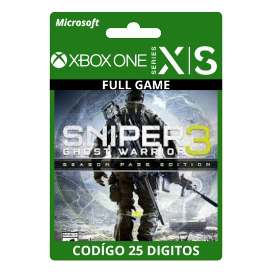Sniper Ghost Warrior 3 Season Pass Edition Xbox One/Series X|S 25 Dígitos
